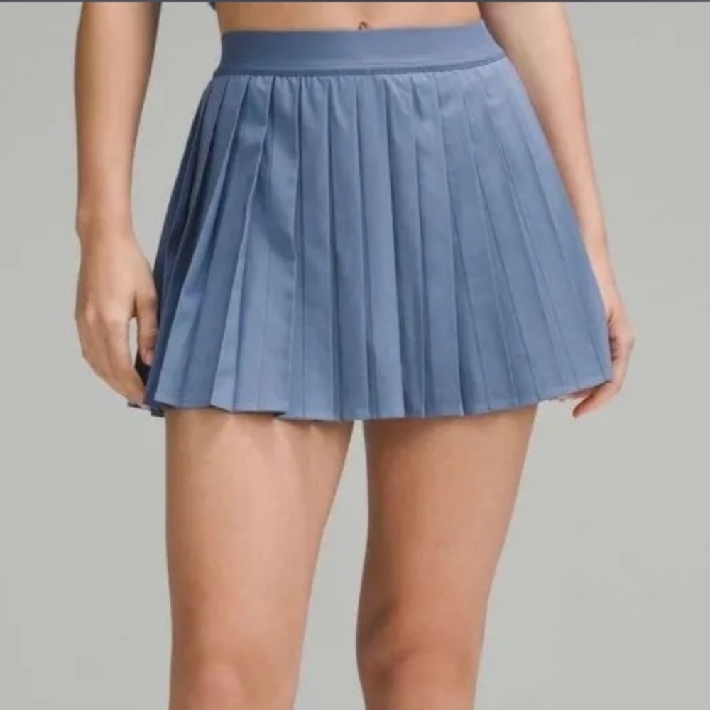 NWT Lululemon High-Rise Pleated Tennis Skirt Size 6 Oasis Blue